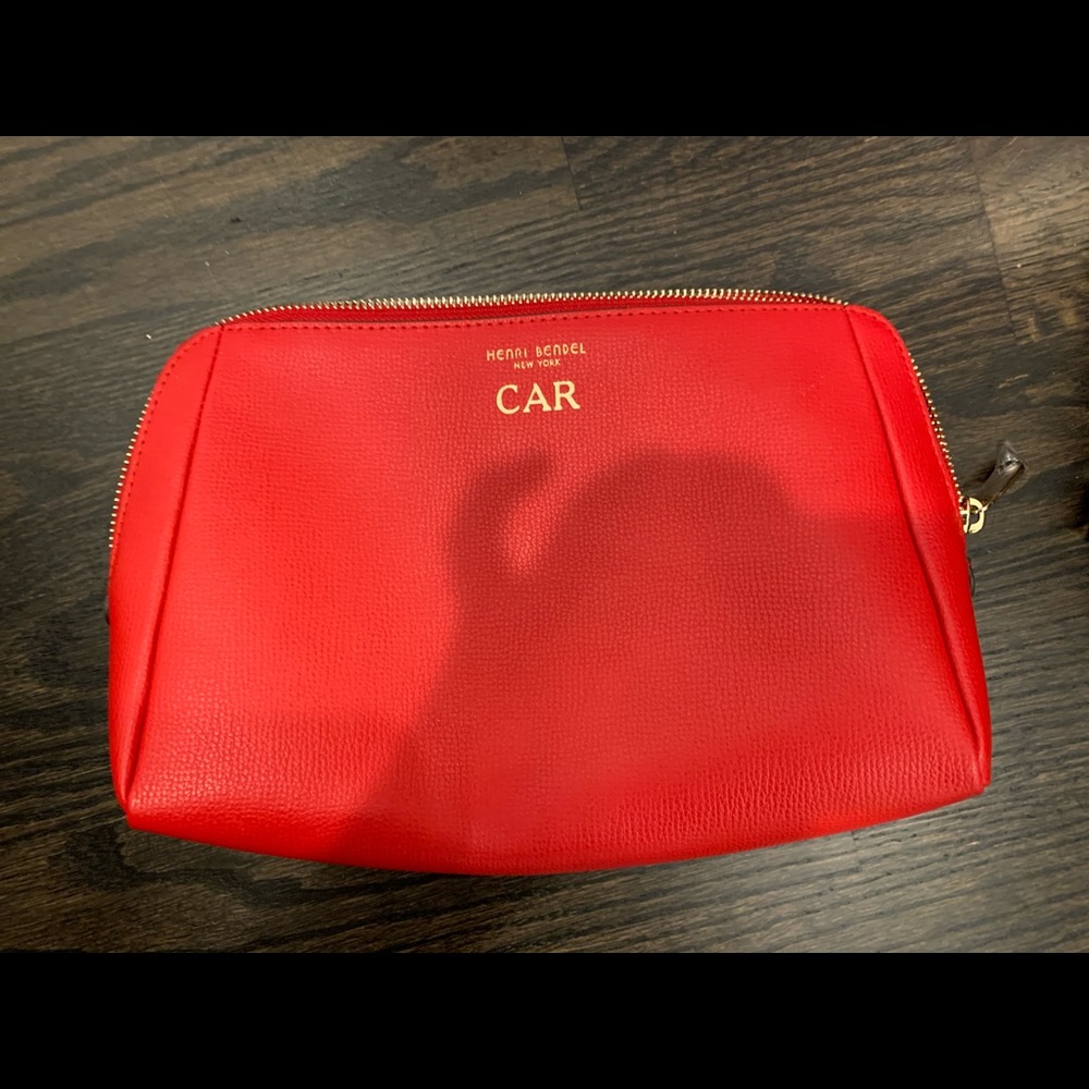 Henri Bendel Red Cosmetic case